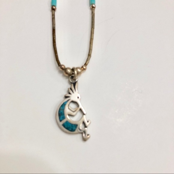 Jewelry - Kokapelli 925 necklace liquid silver sterling 925